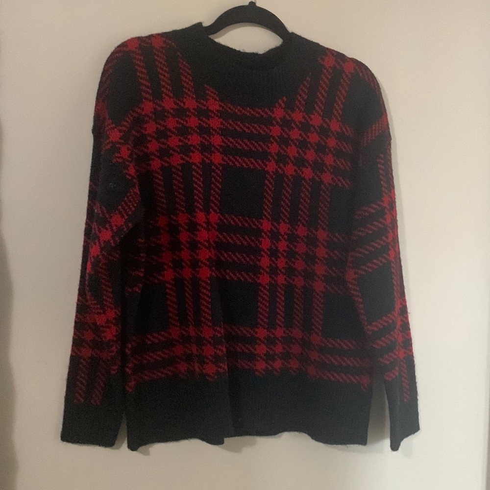 Warm Plaid Sweater
